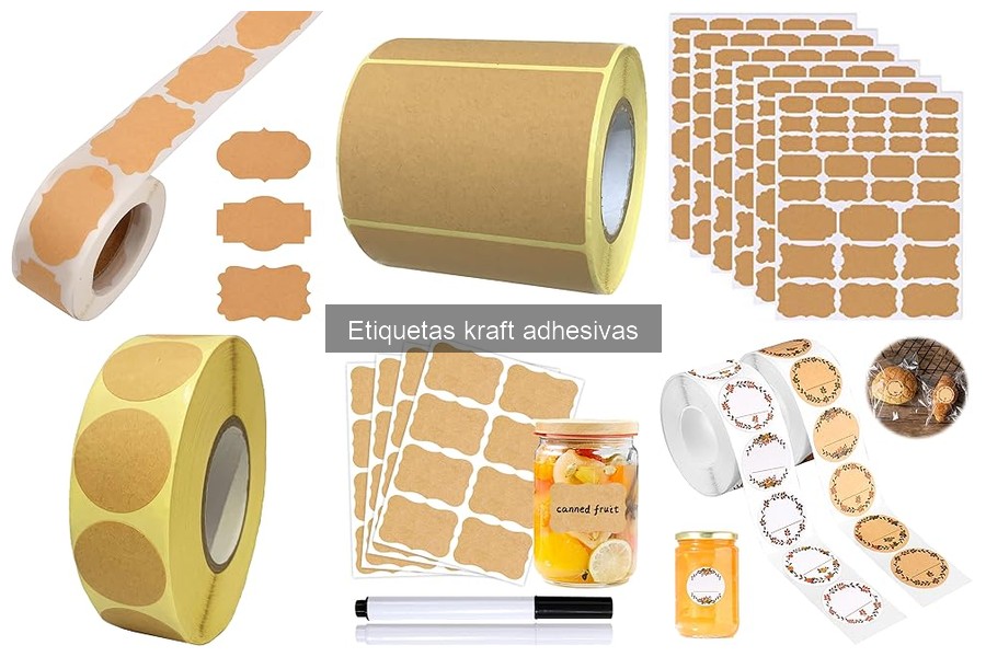 ¿Qué son las etiquetas kraft adhesivas? Características y usos