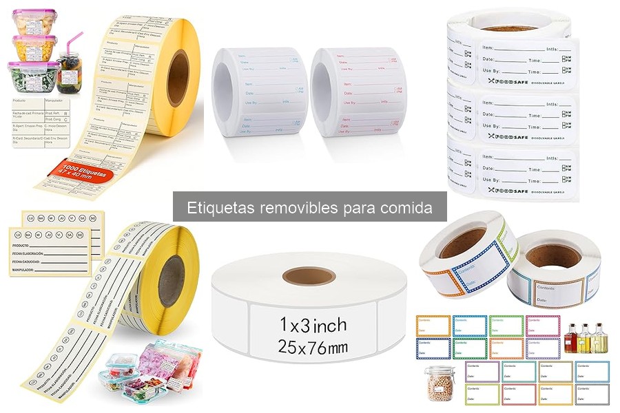 ¿Qué son las etiquetas removibles para comida? Guía completa