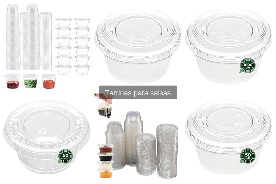 ¿Qué son las tarrinas para salsas? Características y usos