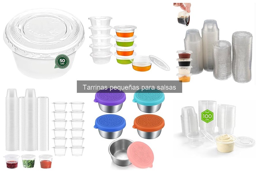 ¿Qué son las tarrinas pequeñas para salsas?