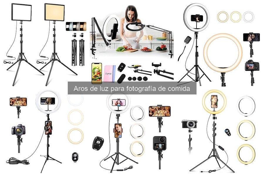 ¿Qué son los aros de luz para fotografía de comida?