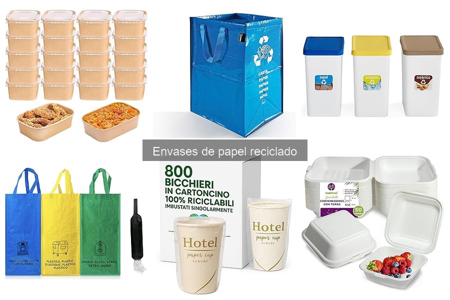 ¿Qué son los envases de papel reciclado? Características y beneficios