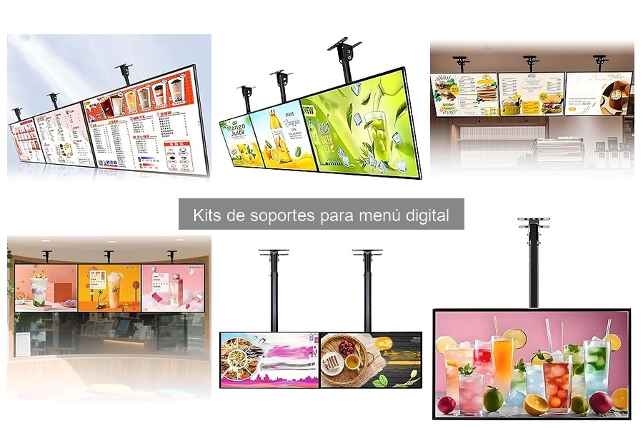 Qué son los kits de soportes para menú digital en restaurantes