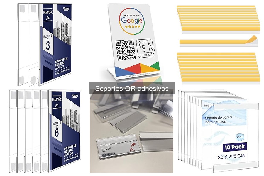 ¿Qué son los soportes QR adhesivos para restaurantes?