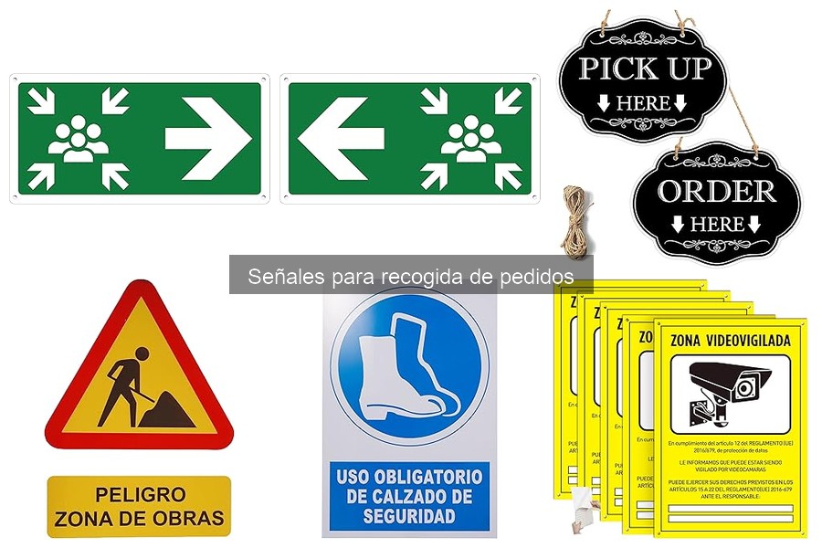Reseñas de señales para recogida de pedidos en restaurantes