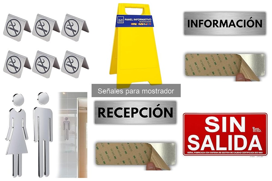 Señales para mostrador: qué son y cómo se utilizan