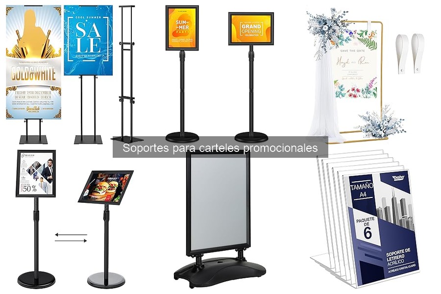 Soportes para carteles: ¿Cuándo usarlos en promociones?