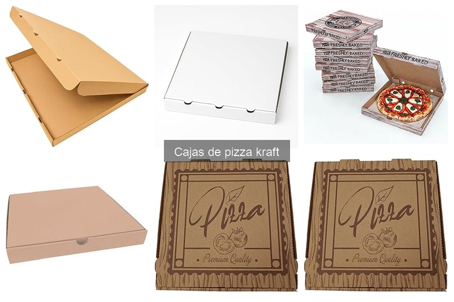 Tamaños estándar de cajas de pizza kraft para delivery