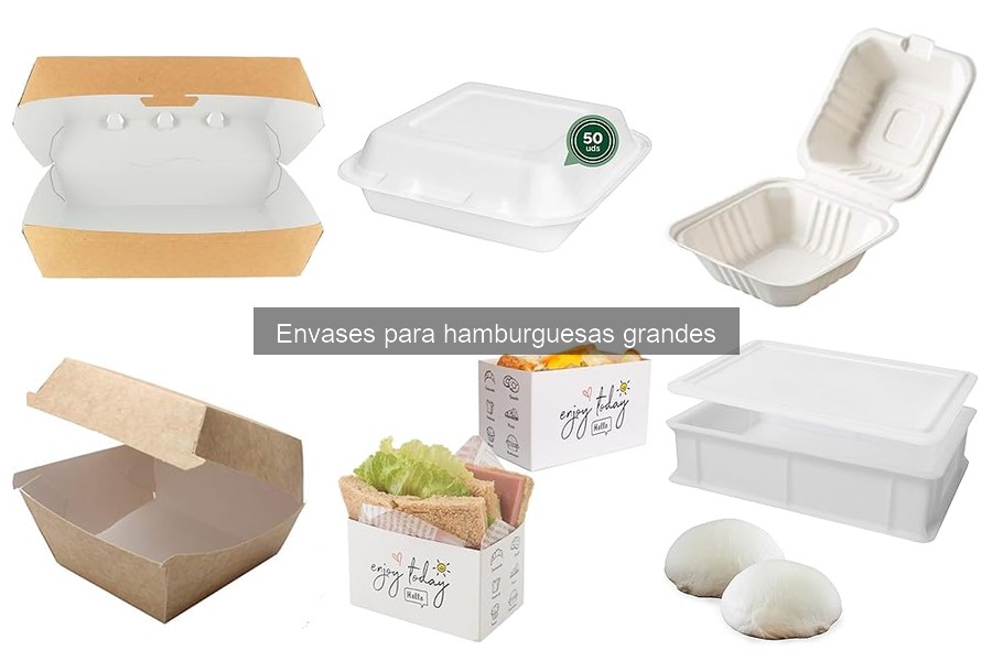 Tendencias en diseño de envases para hamburguesas grandes