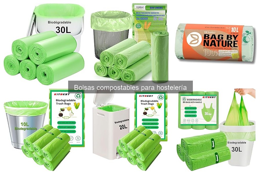 Tipos de bolsas compostables para restaurantes: guía completa