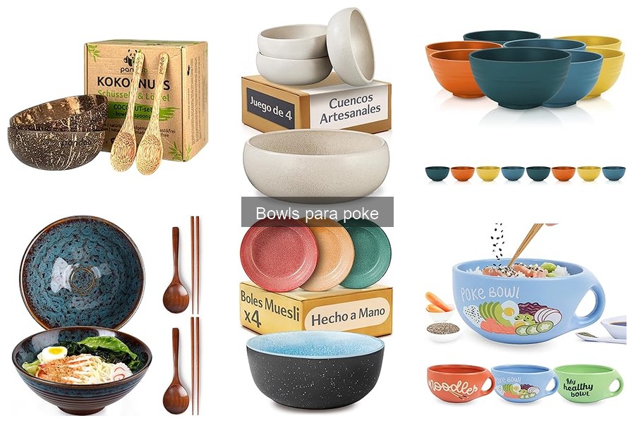 Tipos de bowls para poke: características y usos