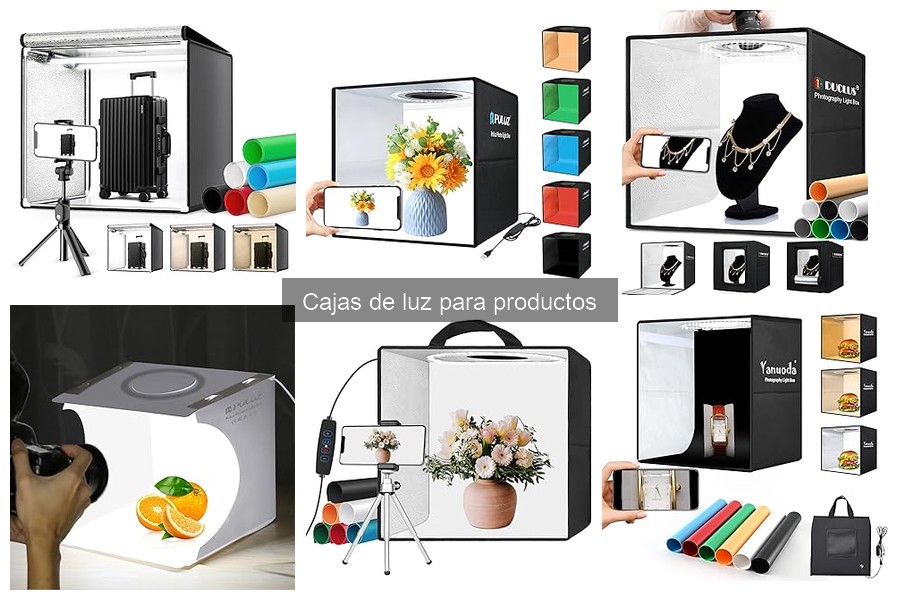 Tipos de cajas de luz para fotografía de productos