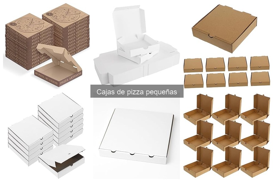Tipos de cajas de pizza pequeñas: materiales y características