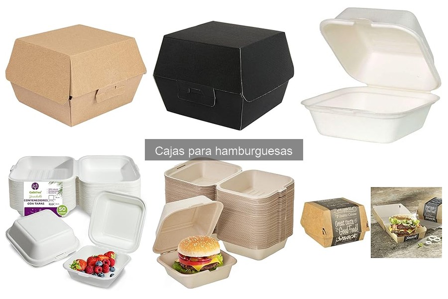 Tipos de cajas para hamburguesas y sus usos prácticos