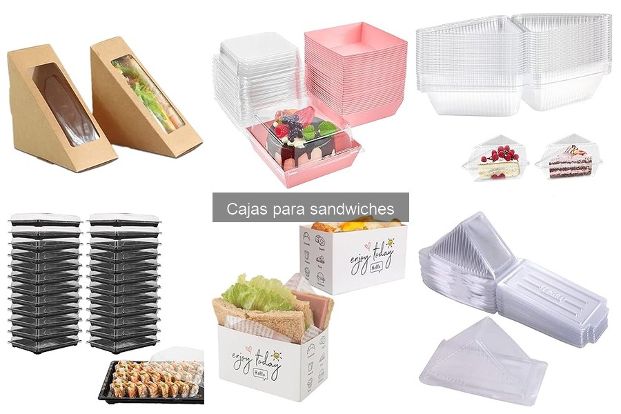 Tipos de cajas para sándwiches: opciones para delivery y take away