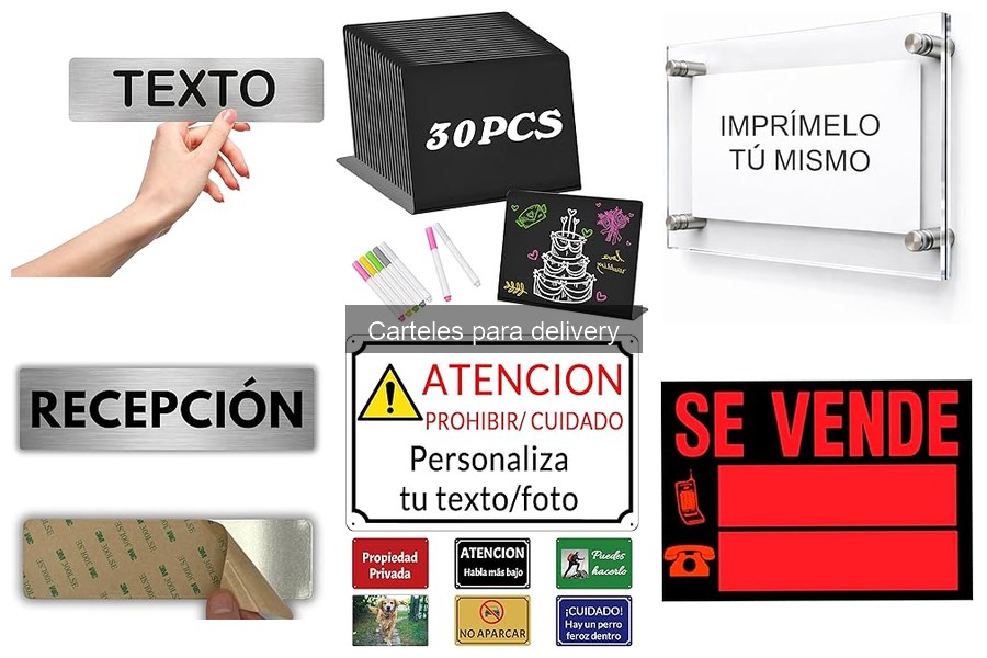 Tipos de carteles para delivery: diseño y materiales esenciales