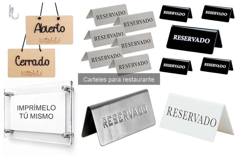 Tipos de carteles para restaurantes: guía completa
