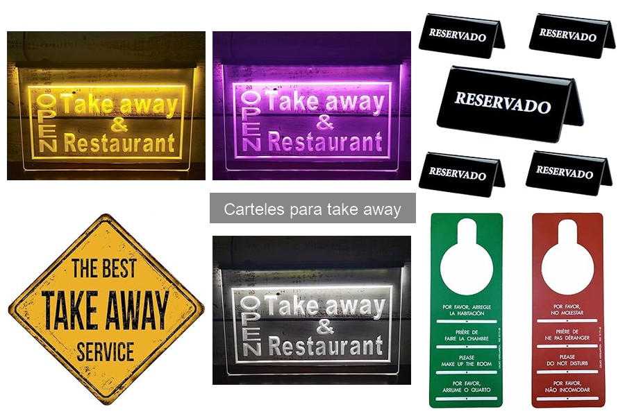 Tipos de carteles para take away: guía completa para restaurantes