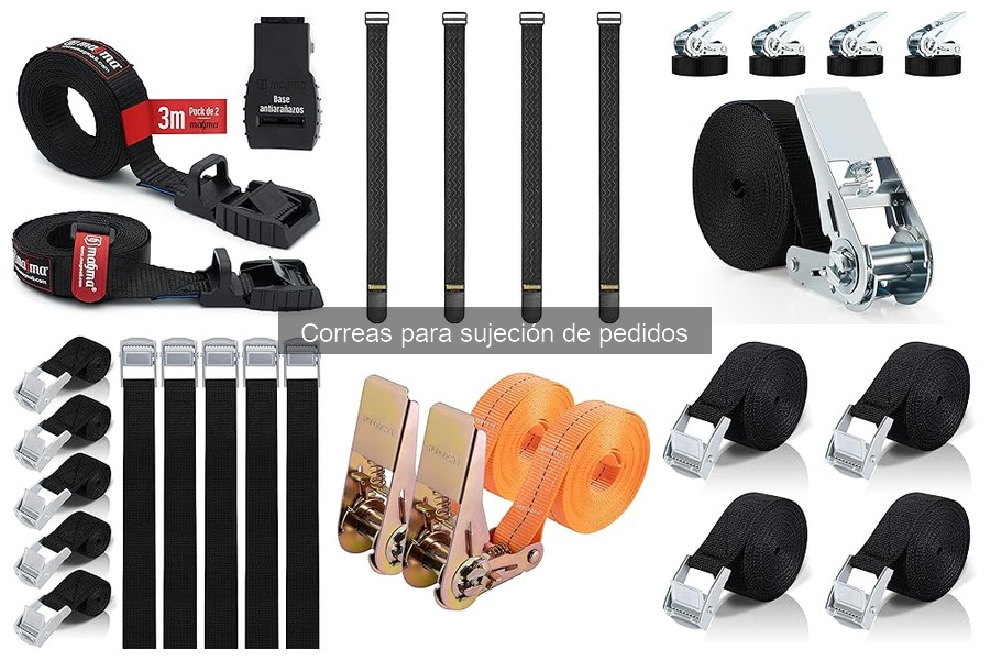 Tipos de correas para sujeción de pedidos: guía completa