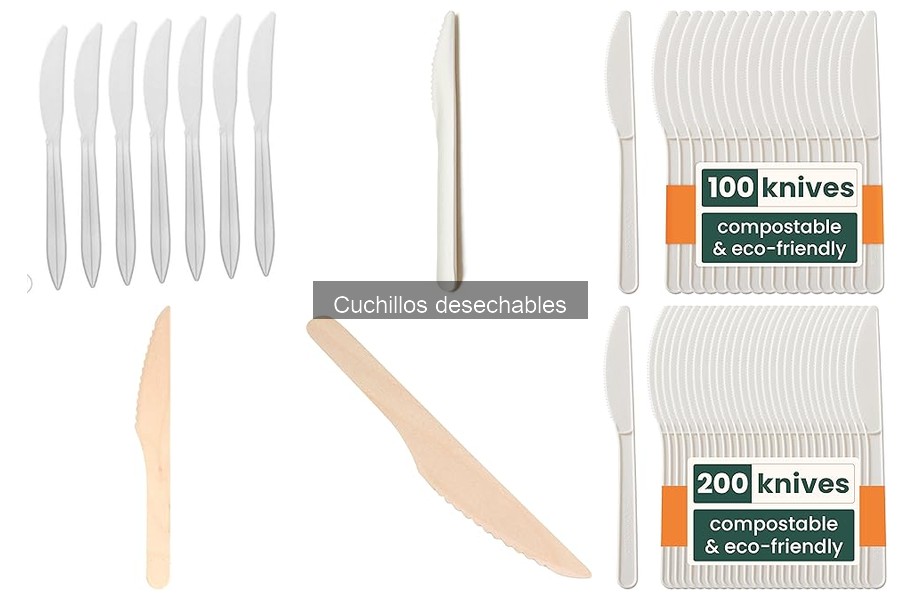 Tipos de cuchillos desechables para restaurantes: Guía completa