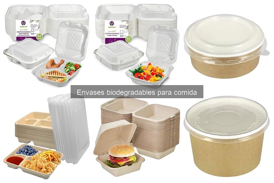 Tipos de envases biodegradables para restaurantes delivery
