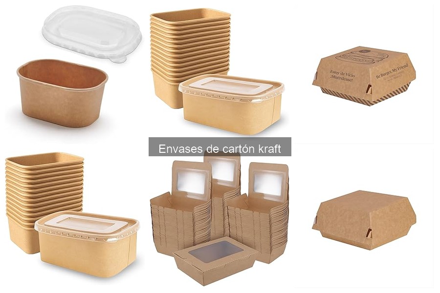 Tipos de envases de cartón kraft para comida para llevar