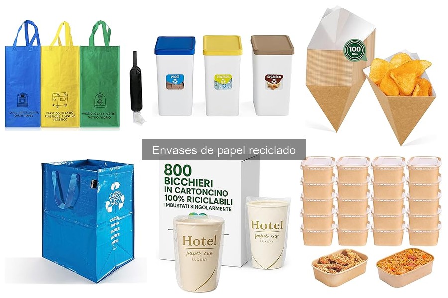 Tipos de envases de papel reciclado para comida - Guía 2023