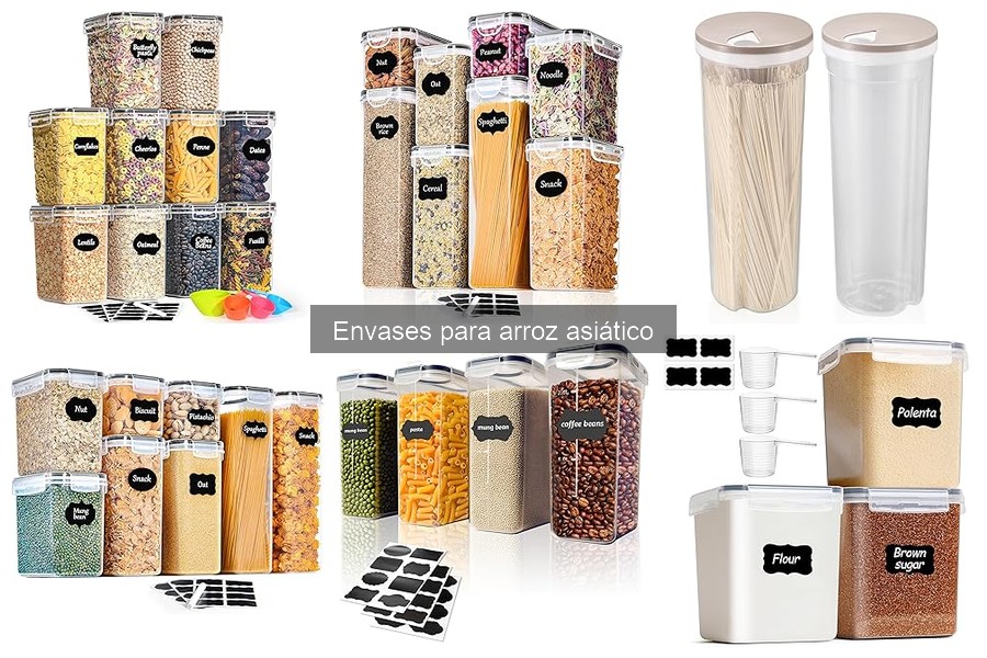 ** Tipos de envases para arroz asiático: características y usos