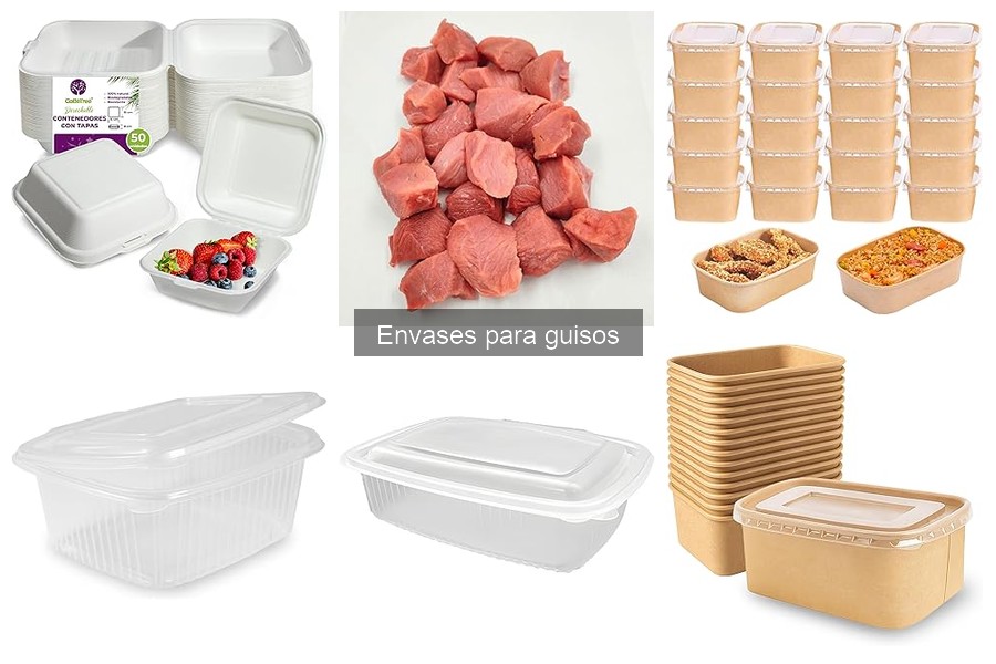Tipos de envases para guisos: materiales y diseños
