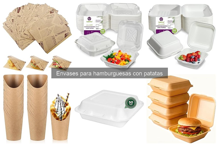 Tipos de envases para hamburguesas con patatas: guía completa