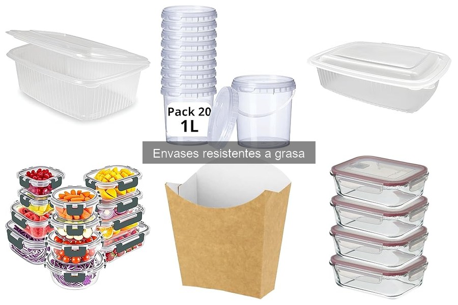 Tipos de envases resistentes a grasa para alimentos