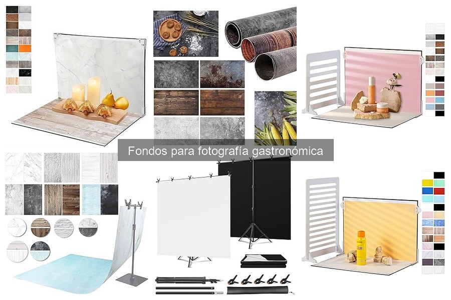 Tipos de fondos para fotografía gastronómica: materiales y texturas