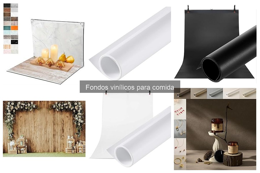 Tipos de fondos vinílicos para comida: características y usos
