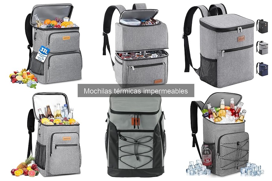 Tipos de mochilas térmicas impermeables: Variedades ideales