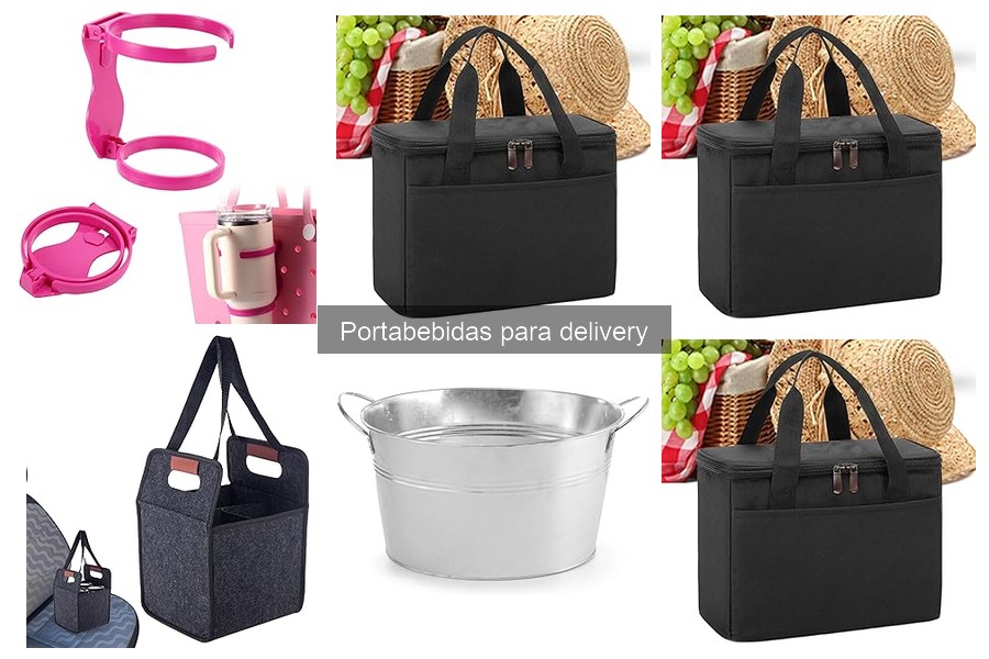 Tipos de portabebidas para delivery: materiales y capacidades