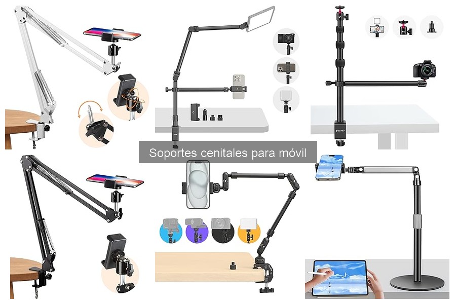 Tipos de soportes cenitales para móvil y sus aplicaciones