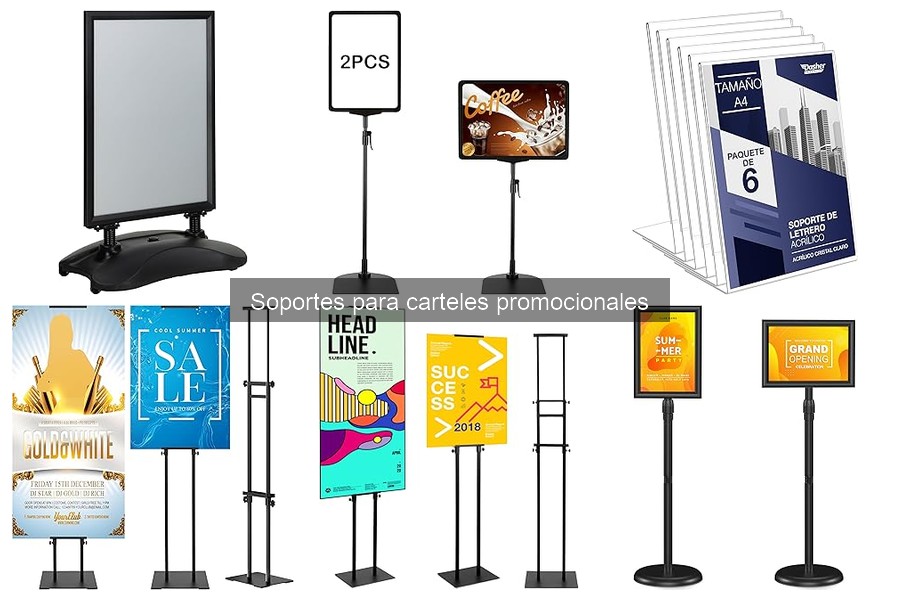 ** Tipos de soportes para carteles promocionales para restaurantes