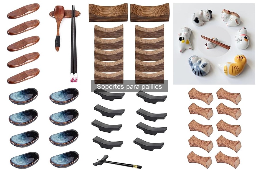 Tipos de soportes para palillos: diseños y materiales