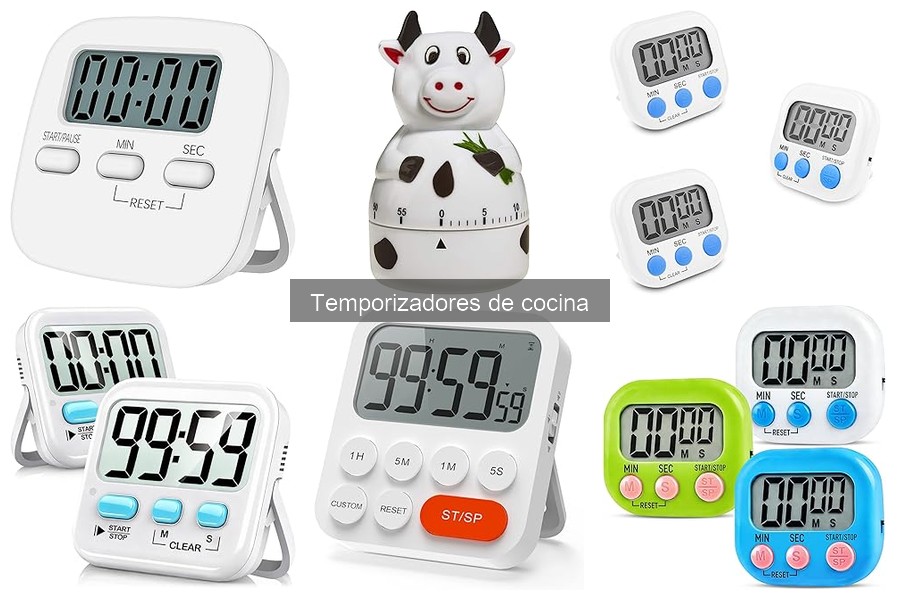 Tipos de temporizadores de cocina: digitales, mecánicos y más
