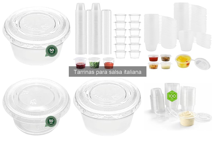 Uso adecuado de tarrinas para salsa italiana en delivery