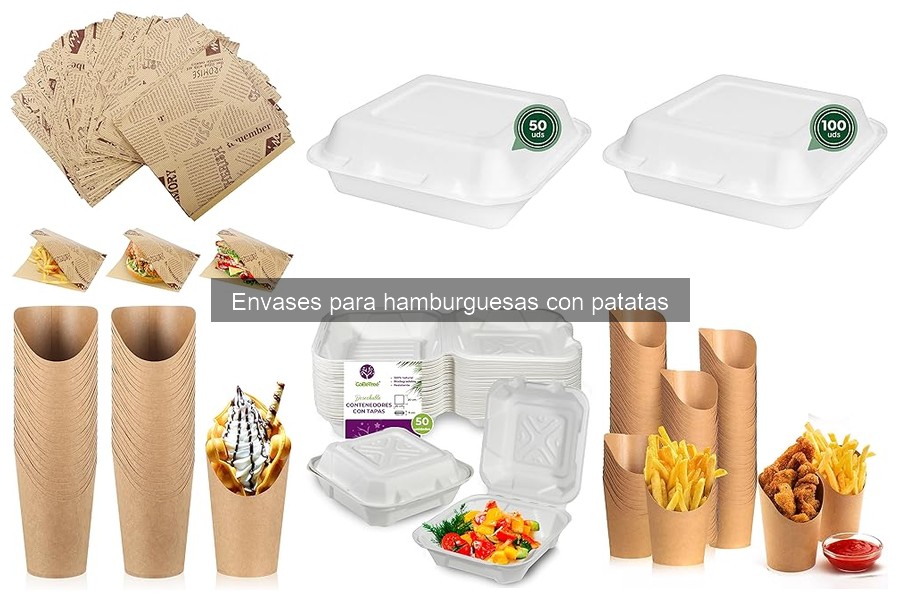 Uso Efectivo de Envases para Hamburguesas y Patatas