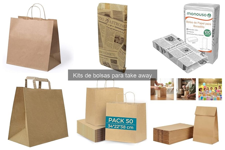 Uso eficaz de kits de bolsas para take away en restaurantes