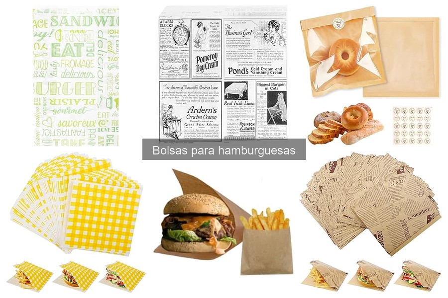 Uso y conservación de bolsas para hamburguesas