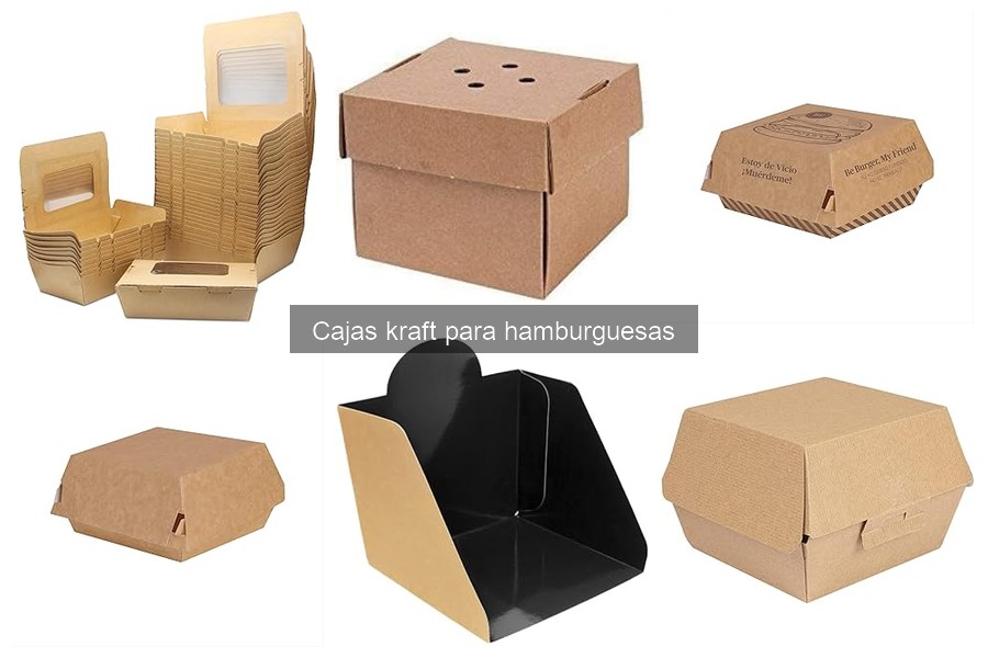Usos creativos de cajas kraft para hamburguesas