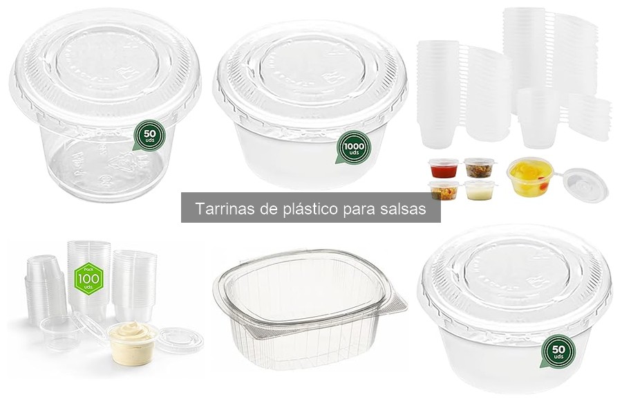 Usos creativos de tarrinas de plástico para salsas
