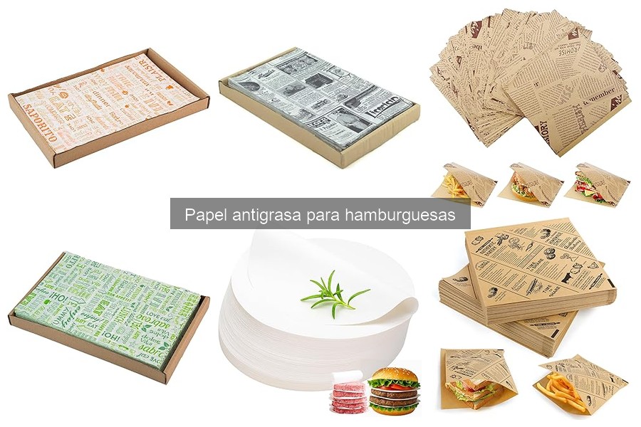 Usos del papel antigrasa en hamburguesas | Versatilidad en servicio