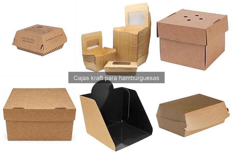 Ventajas de las cajas kraft para hamburguesas en delivery