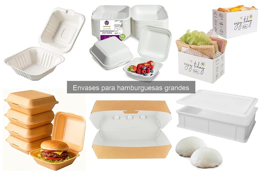 Ventajas de los envases biodegradables para hamburguesas grandes