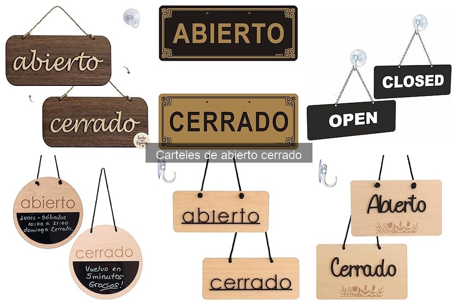 Ventajas de usar carteles de abierto cerrado en restaurantes