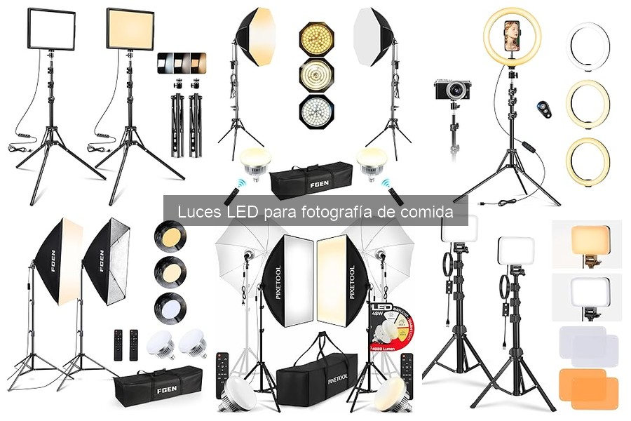 Ventajas de usar luces LED en la fotografía de alimentos